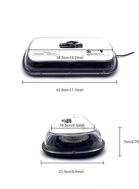 D22-314LED汽车吸顶爆灯迷你短排警示2灯强磁吸盘闪频闪光车顶灯1