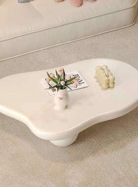 圆敦款敦奶油风云朵几现代简约茶设计师小户型不规异形则小茶XNH