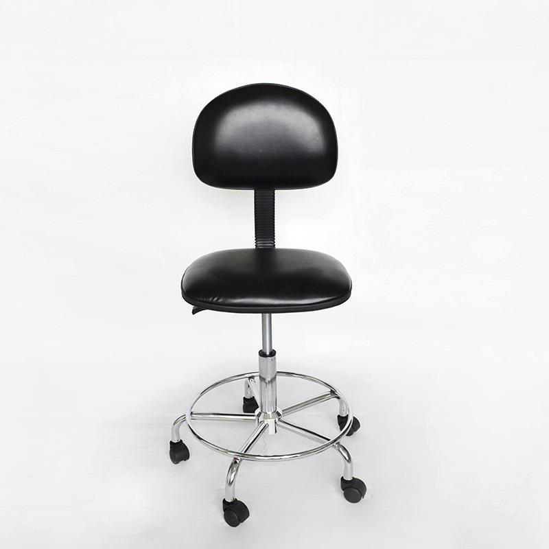 无尘车间工厂净化革实验室防P咨询客服U皮升降靠背椅子电凳静子