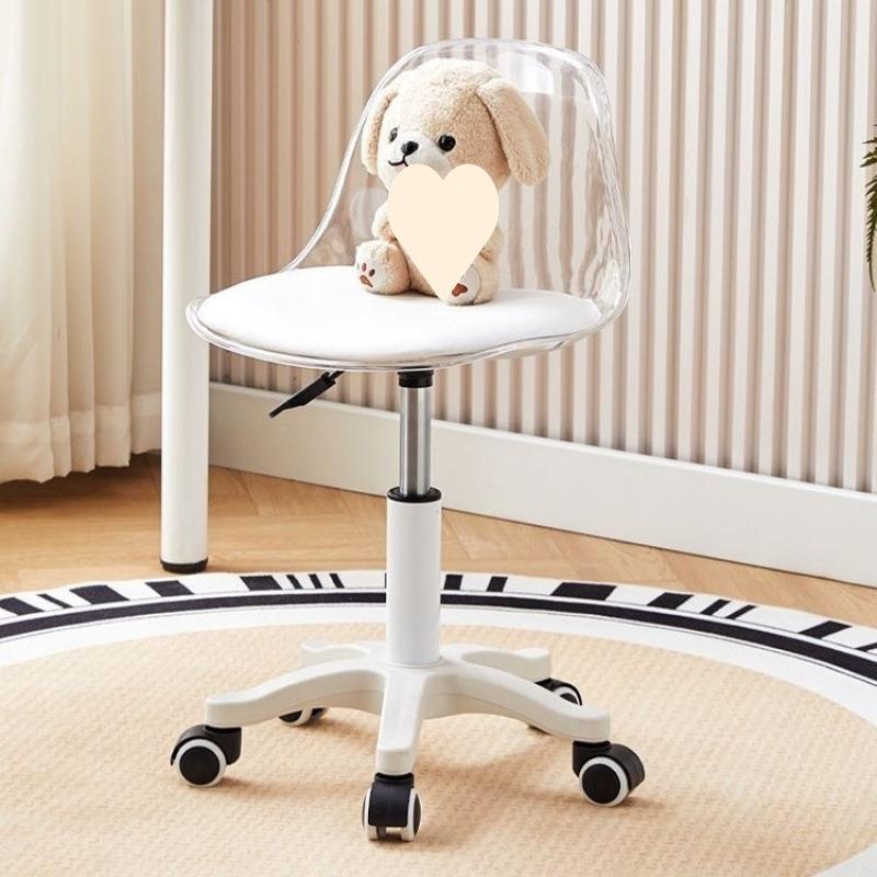 亚克力凳子透旋明家用妆公卧室见详情吧办椅出租房网红升降转椅子