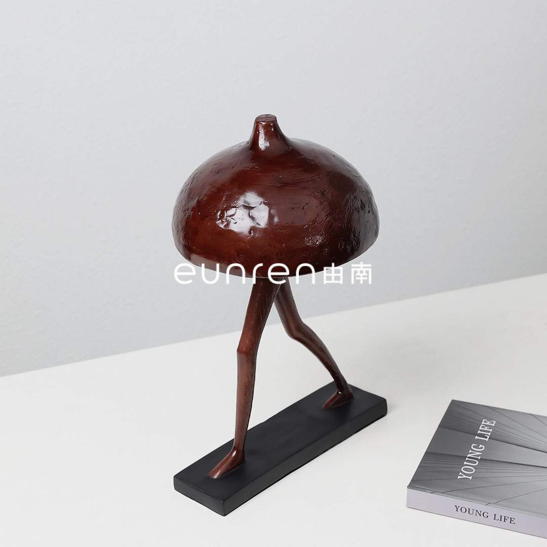 中古复古抽象雕塑人物摆件客厅玄关书房样板房办公室柜台家居饰品
