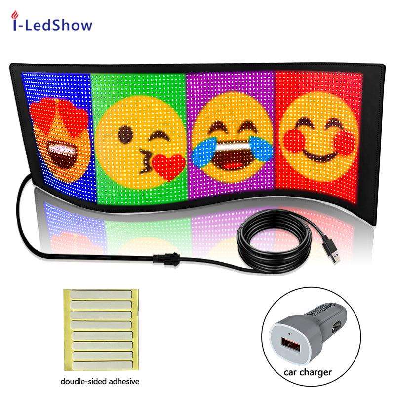 le走d柔性软商店告牌超薄防水免改屏装车载英文字leS16PLUSd全广