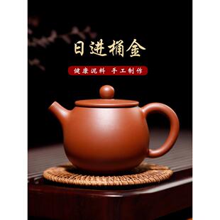 广西钦州宜兴陶制茶茶壶紫陶小紫陶陶陶陶陶茶具家用主单壶