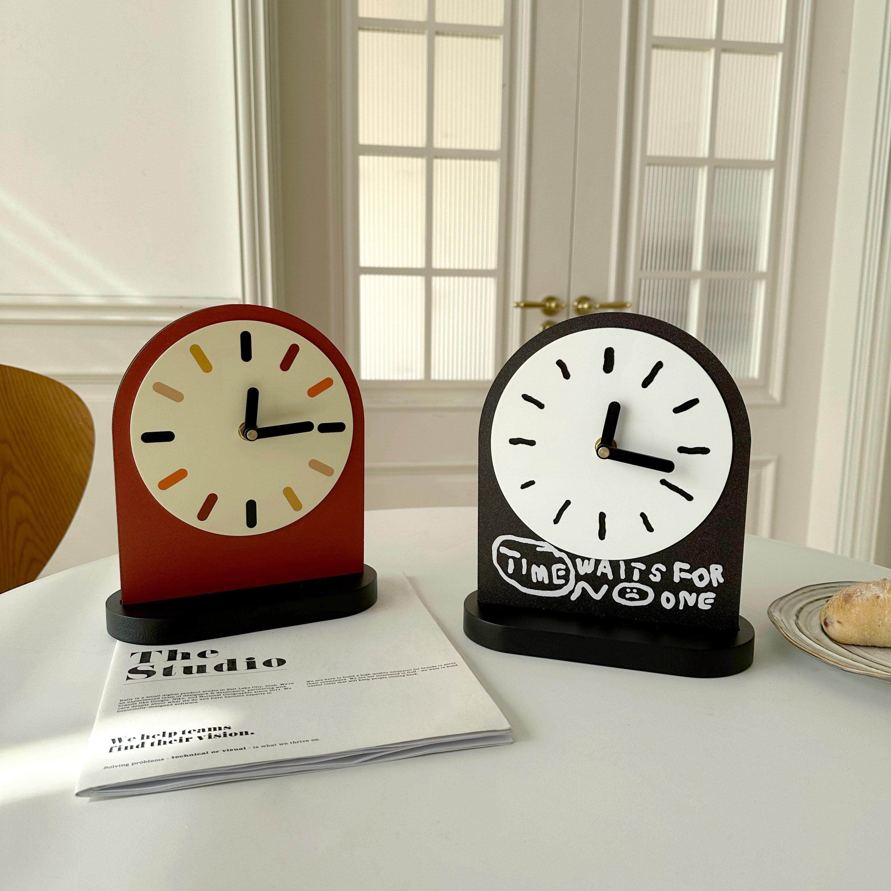 设计款ins现代简约座钟家居装饰客厅玄关房间办公桌面摆件超静音,家居饰品,座钟,淘宝优惠券,粉丝福利购,淘宝优惠卷
