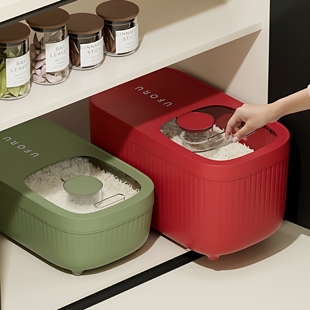 日本米桶家用厨房新款食品级防虫防潮密封装米缸大米储存器面粉罐
