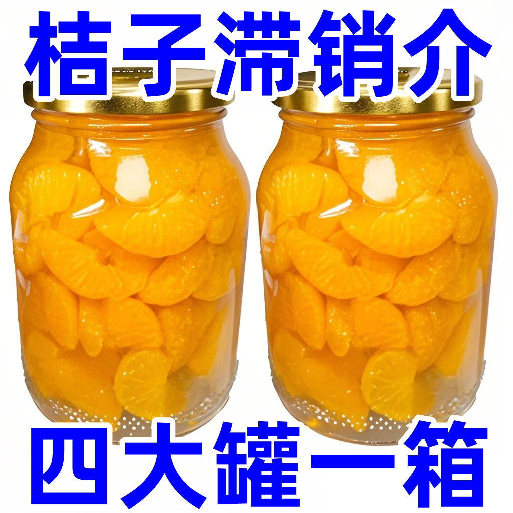 桔子罐头水果罐头罐装