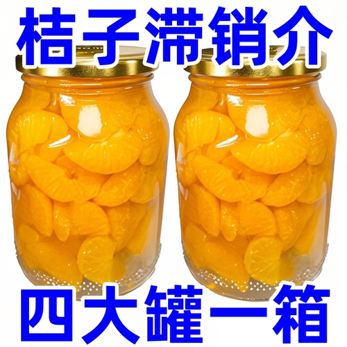 桔子罐头水果罐头罐装