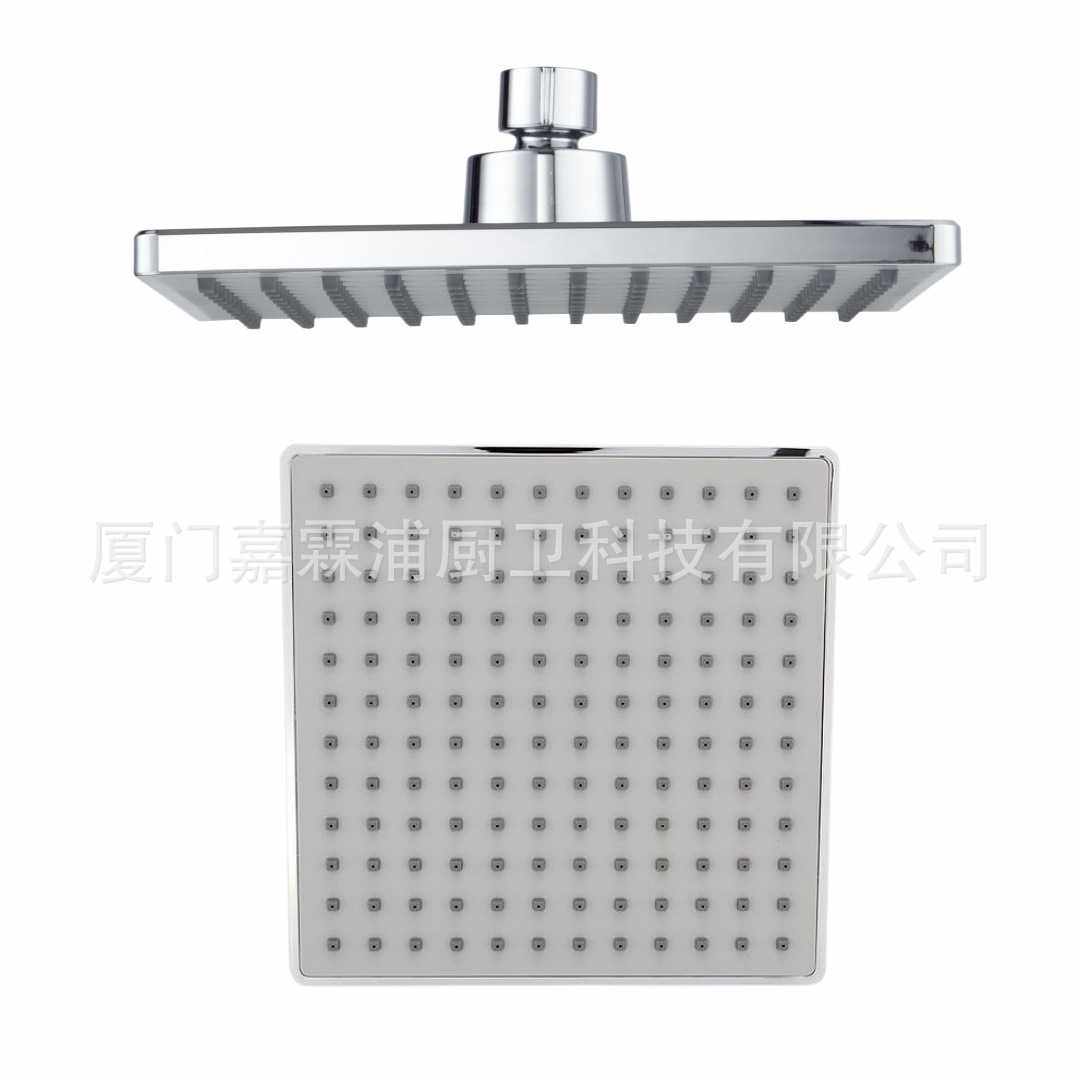 美国进口淋浴方型顶喷花洒 卫浴ABS八寸电镀花洒头洗澡喷水头