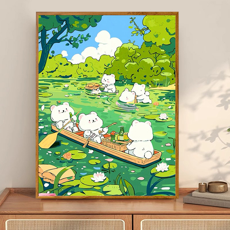 钻石画2025新款高难度风景打发时间手工5d贴满钻十字绣卧室装饰画