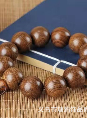 2025新款手工金丝檀木高质感平安佛珠礼品手链厂家直销