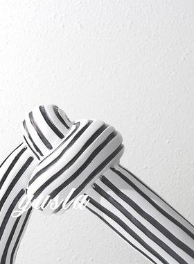 奶油风工摆件样板间客电QPZ视艺玄柜关柜儿童房艺术餐边柜软装饰