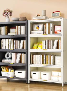 家用书架带门书铁柜厅储物柜架落地收纳柜防客尘展85525示柜艺置