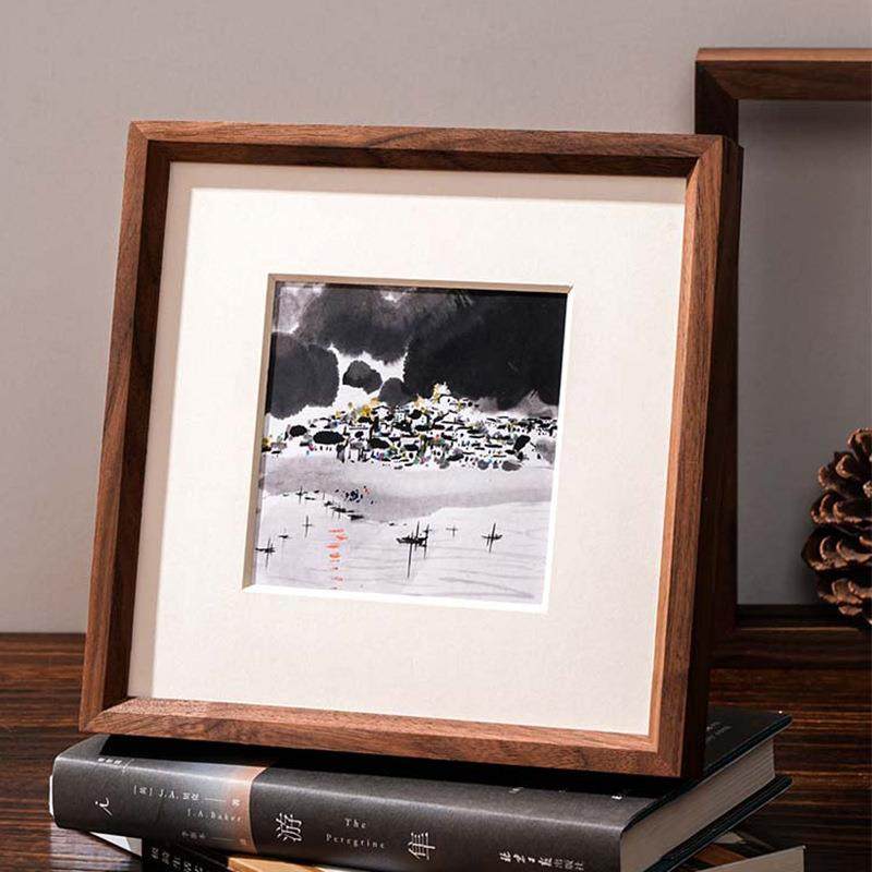 美Y-榫卯0式相榫卯照片做成相框摆洗台6画来图做尺寸实木黑框胡桃,家居饰品,DIY亲子装饰画,淘宝优惠券,粉丝福利购,淘宝优惠卷