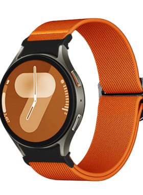适用三星Galaxywatch7/FE/6手表带watch5/5pro/4腕表classic6active 1/2代尼龙弹力滑扣智能Gears3/s4/s2腕带