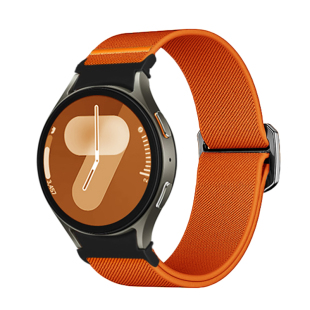 适用三星Galaxywatch7/FE/6手表带watch5/5pro/4腕表classic6active 1/2代尼龙弹力滑扣智能Gears3/s4/s2腕带