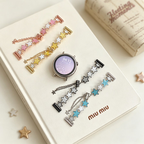 适用OPPO Watch X2 Mini表带女款小金表GT6运动腕带gt5华为GT4 41mm夏季华为手环11防水X3mini高级10/9/8时尚