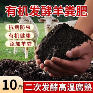 羊粪发酵有机肥蔬菜专用种地腐熟羊粪肥种菜养花通用农家肥料鸡粪