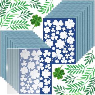 24Pcs蓝晒纸太阳打印纸 paper A5太阳感光艺术纸cyanotype