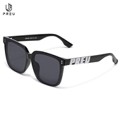 PREU轻盈大框太阳镜 开车出行防紫外线防晒防炫 墨镜 时尚 潮流个性