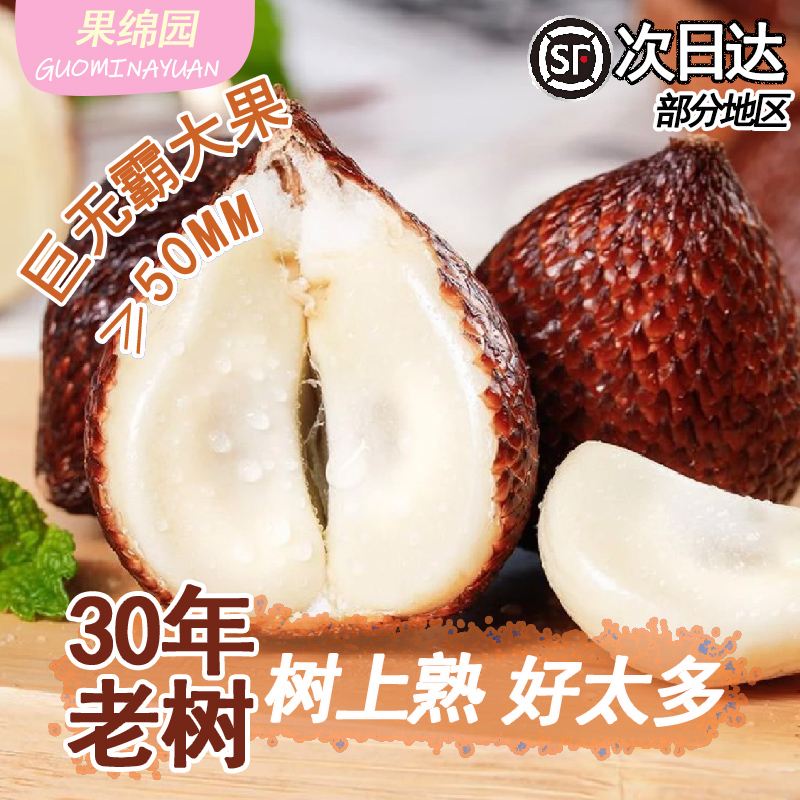 5A蛇皮果老树大果脆爽富含胶质