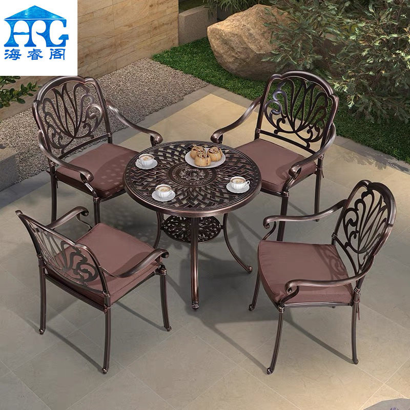 户外铸铝桌椅阳台组合套装欧式别墅室外庭院花园铁艺桌椅三件套,住宅家具,桌椅套件,淘宝优惠券,粉丝福利购,淘宝优惠卷