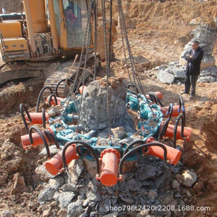 圆形水泥桩截桩机模块化混凝土破桩机液压组合驱动凿桩机