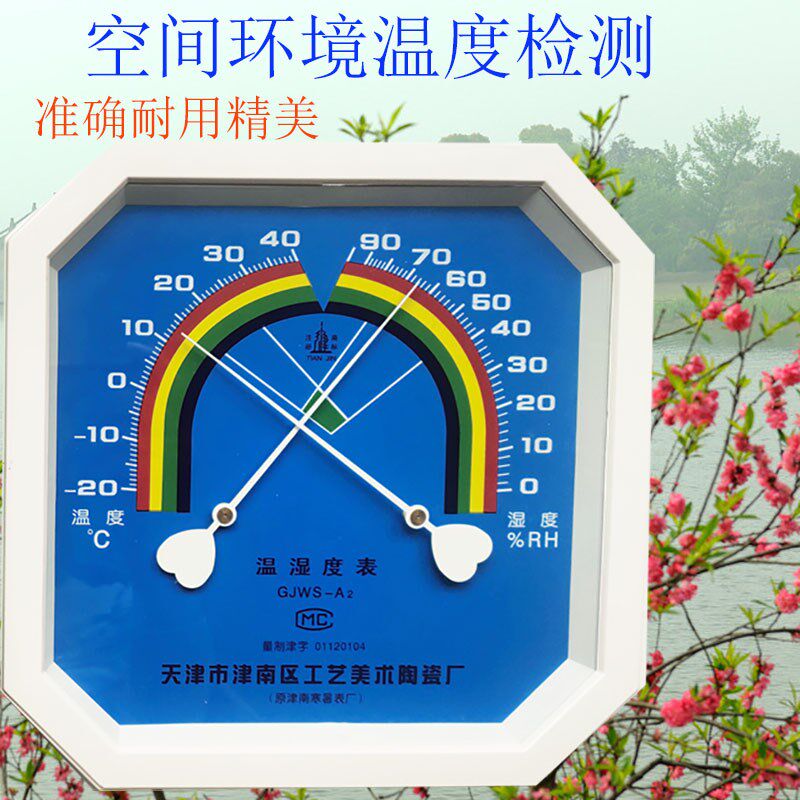 天津津南温湿度表指针大八角GJWS-A2温湿度计医疗准确药店壁挂式