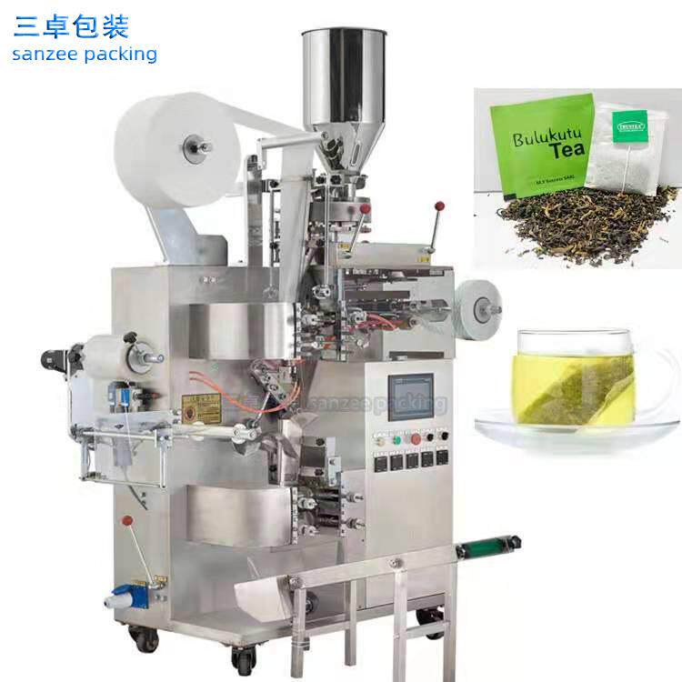 厂家 供应滤纸袋泡茶内外袋包装机 广州三卓 茶末袋泡茶包装机