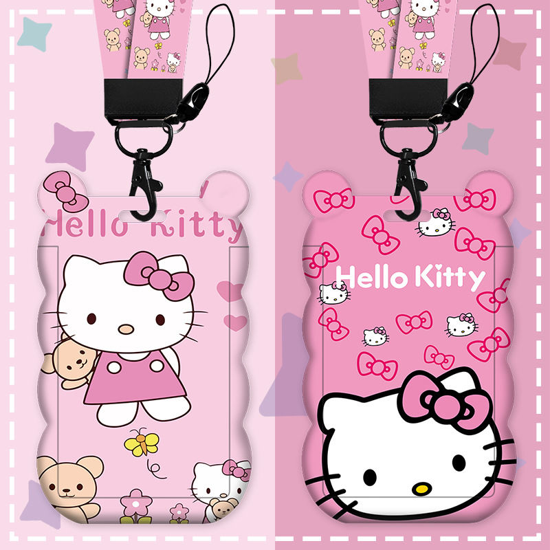 小众卡通可爱卡套公交地铁门禁卡套学生挂脖校牌波浪卡套硬壳