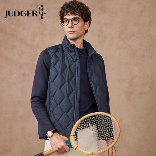 【零压无感】庄吉男士羽绒背心2025秋冬新款立领无袖马甲内胆男装