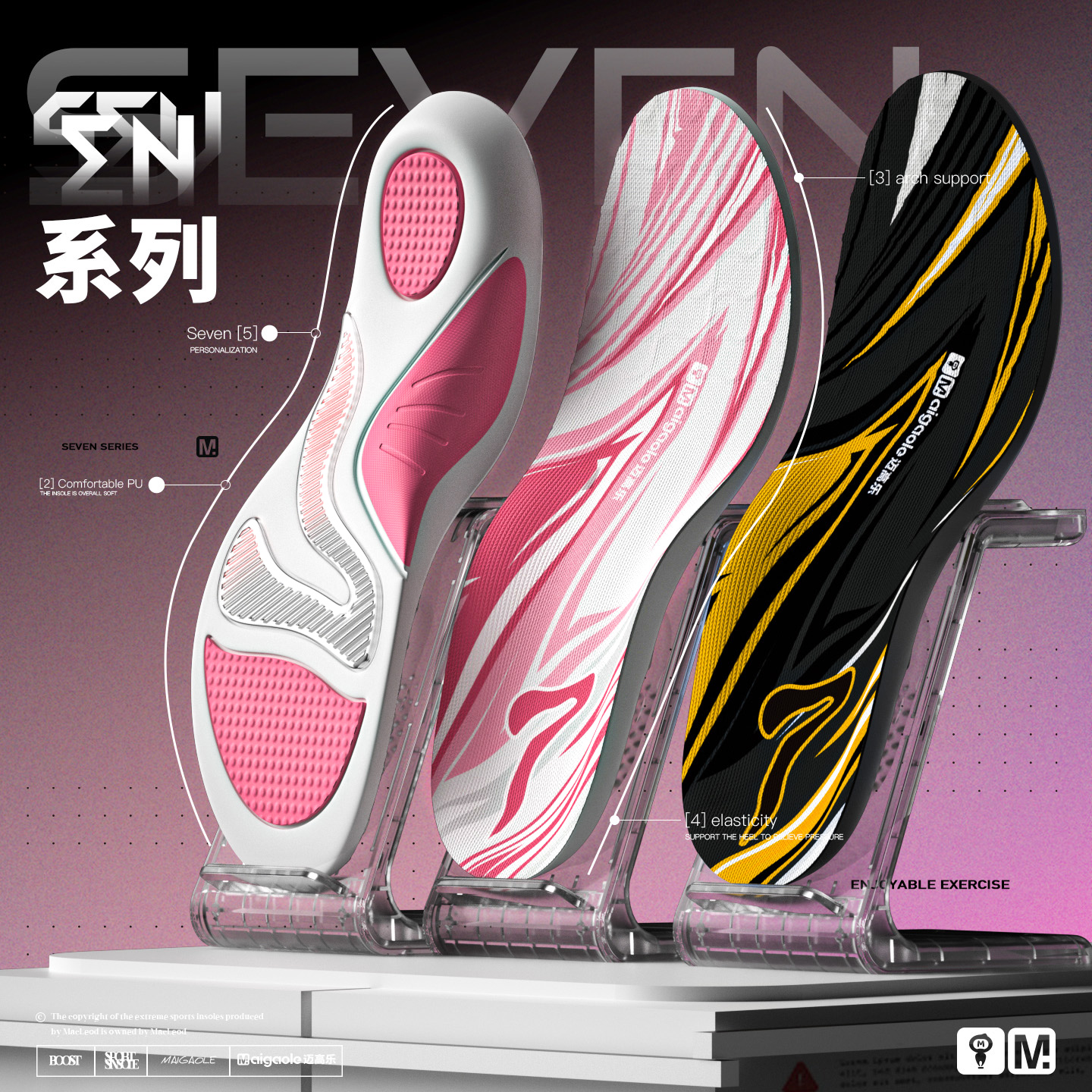 迈高乐宽头勃肯鞋软低帮侧边条纹