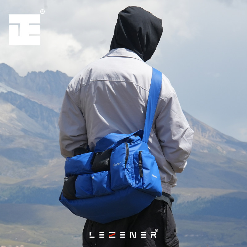 LEZENER立正原创旅行斜挎包男女同款旅游健身瑜伽轻便机能斜挎包