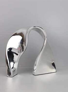 简约树脂飘d带摆件样板房酒店家居玄关书房桌面客厅饰品