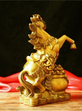 纯铜马摆件工艺品马到成功马办公室客厅招财生肖马Y饰品特大号