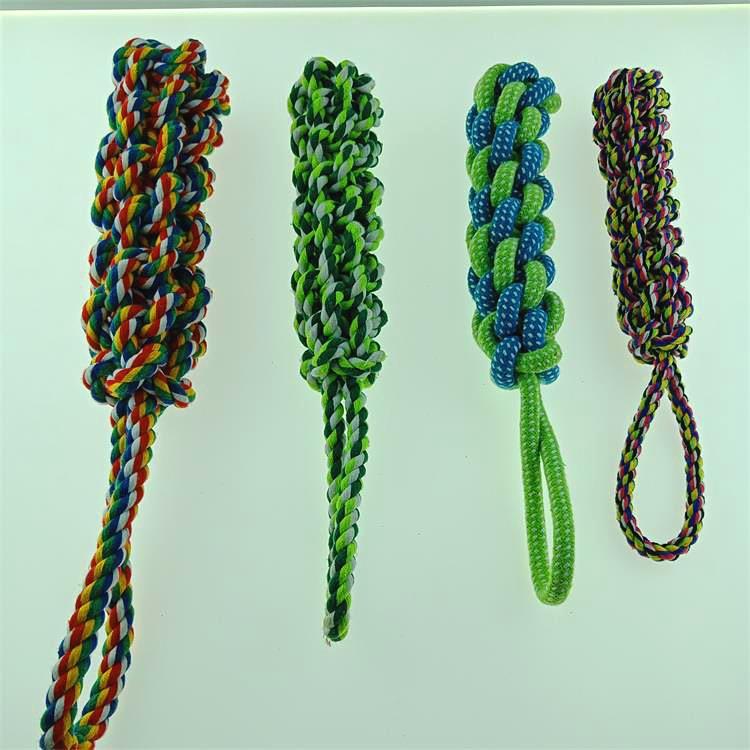 供应宠物狗狗棉绳绳结玩具训练啃咬洁齿手柄玉米棒