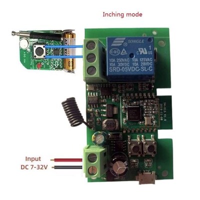 tuya ewelink zigbee 5V 12v点动自锁遥控开关