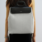 通勤商务背包 BLACK TOMATO黑番茄双肩包 16寸电脑包牛皮帆布包