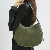 TOMATO黑番茄HOBO中号 单肩包斜挎包 麂皮挎包 BLACK 意式 设计