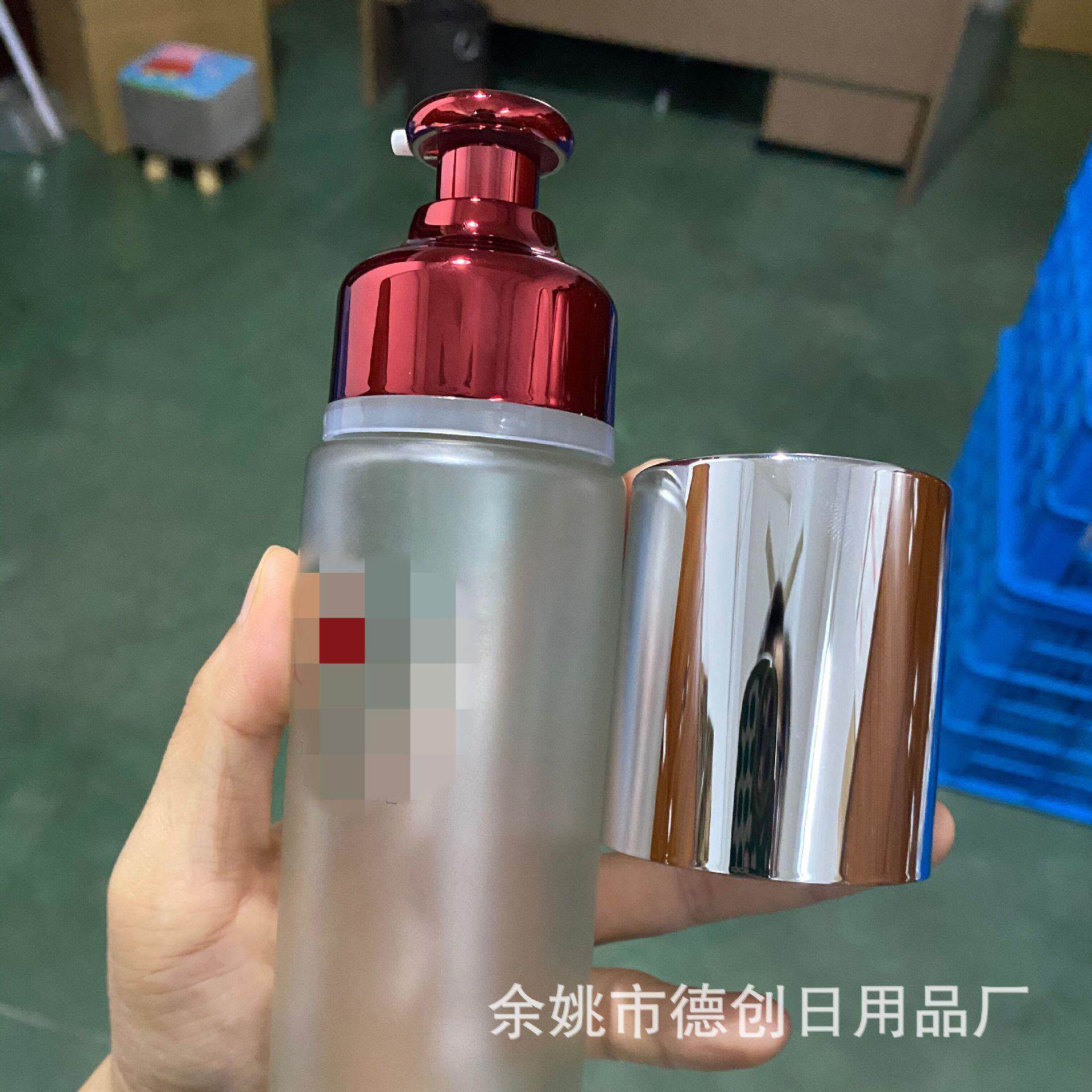 厂家直销 22牙 某SK二盖子替换装泵头化妆品乳液泵 按压电镀塑料