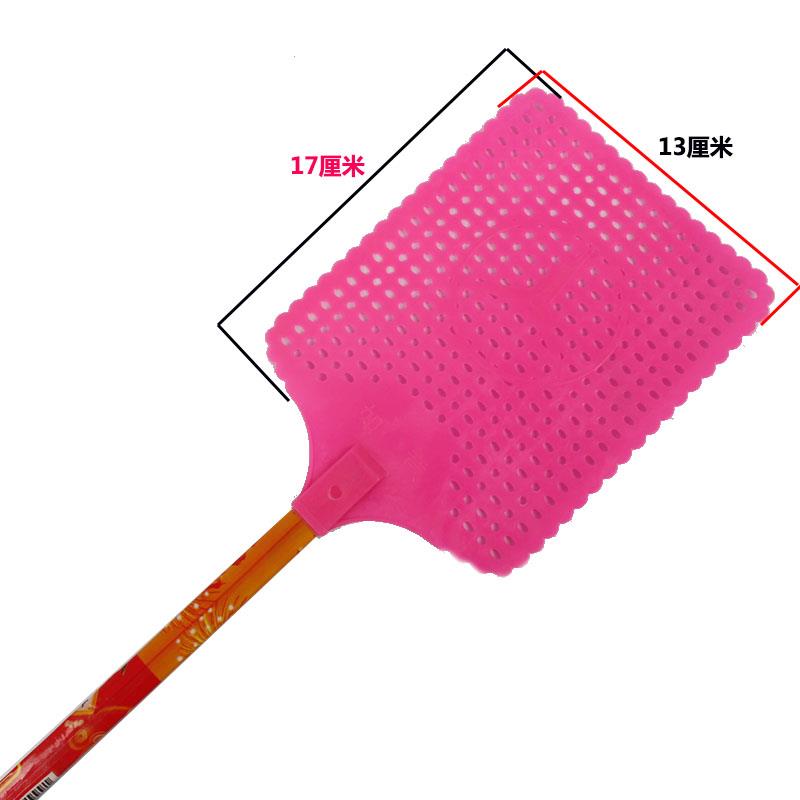 0J0熟料牛筋苍蝇拍不烂塑料加厚家用饭店灭蚊打不烂蚊蝇拍加长软