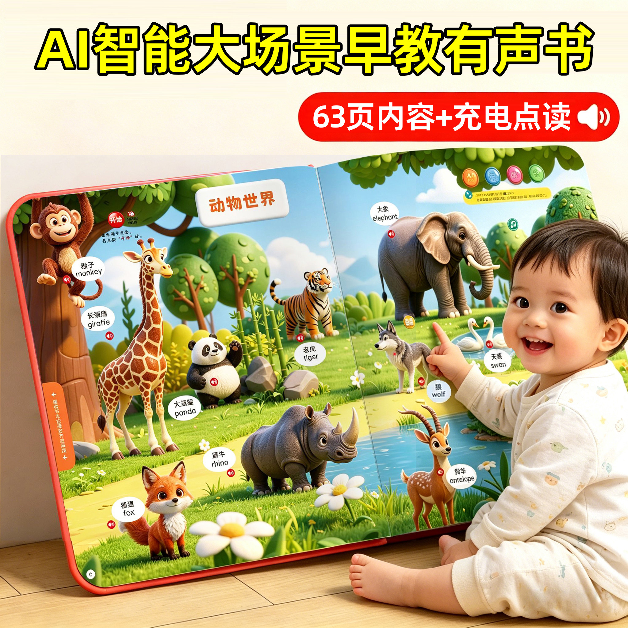 早教有发声书启蒙认知益智玩具