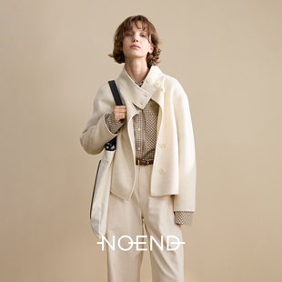 短款 长毛羊毛宽松立领大衣 升级版 NOEND24AW爆款