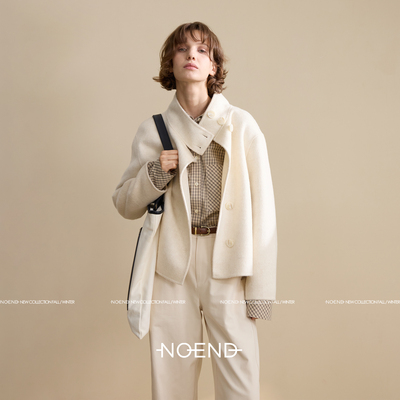 NOEND【博主专属】24AW 爆款升级版！定制长毛羊毛大衣短款
