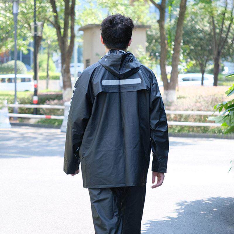 跨境雨衣雨裤分体式防水PVC分体套装户外骑行防雨雨披女家用