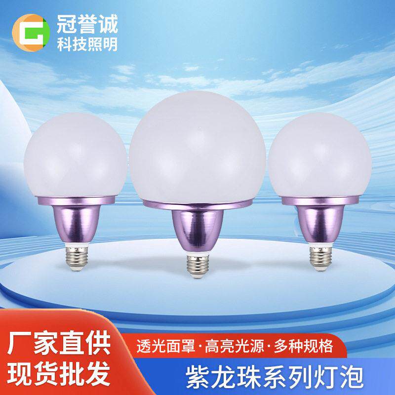 led球泡灯紫龙珠系列E27螺口家用卧室楼道仓库颜值照明灯泡