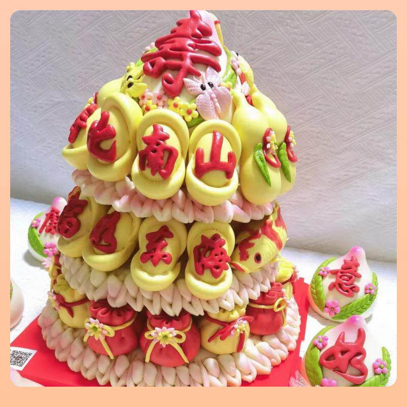 ◎胶东花饽饽底座模具切花边压印子均分做中式蛋糕寿桃面点烘