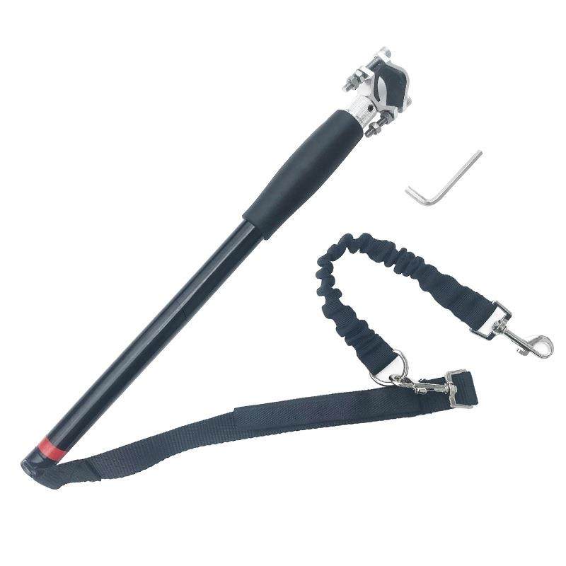 自行车遛狗器骑车牵引狗绳 骑车溜狗链狗狗弹力缓冲牵狗器狗绳