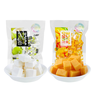 休闲糖果零食 2袋 NBR芒果椰子果汁软糖243克 袋
