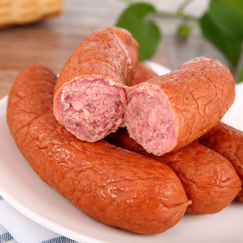 正宗哈尔滨红肠即食香肠东北熟食烤肠哈红肠开味送礼20支小吃90g