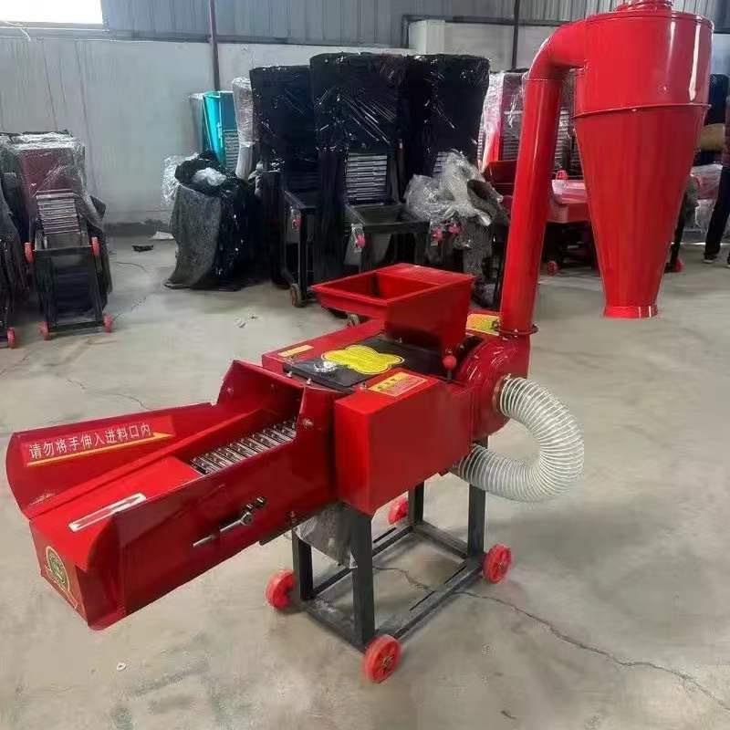 鸡鸭鹅饲料碎草机出口柴油款铡草粉碎揉丝一体机秸秆铡草机